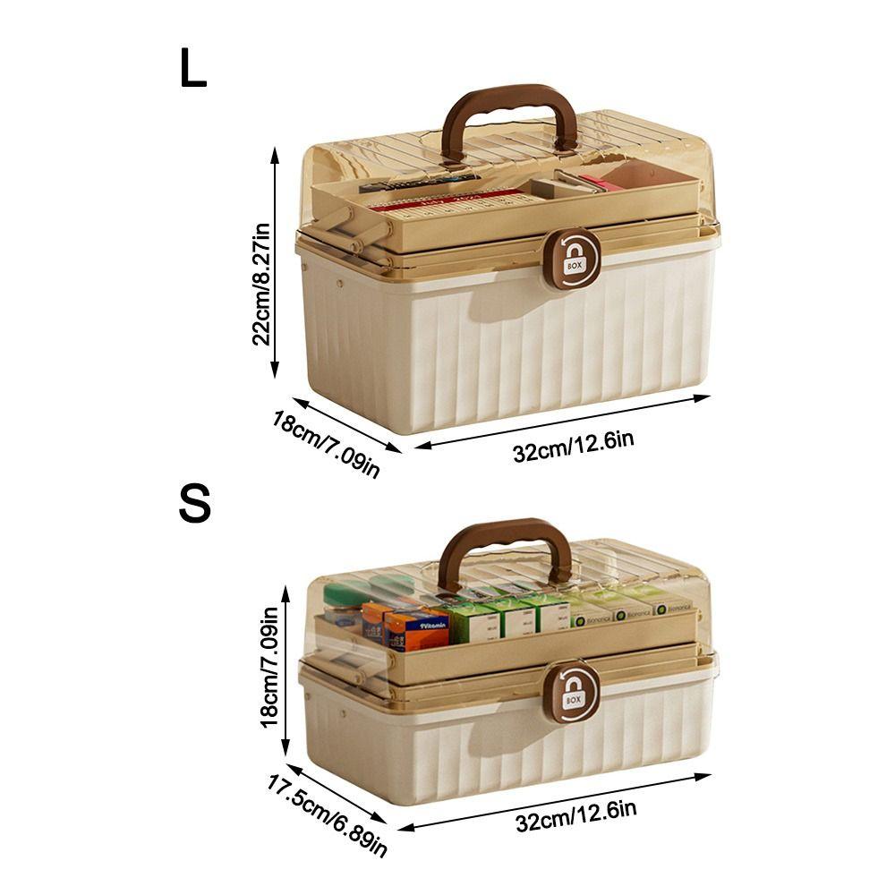 Large Capacity Medicine Box Multi-Layer Jewelry Nail Polish Organizer  Home