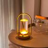 Cordless Simple Handheld LED Ambient Light, European Style Acrylic Geometric 3D Touch Control Night Light for Bedroom