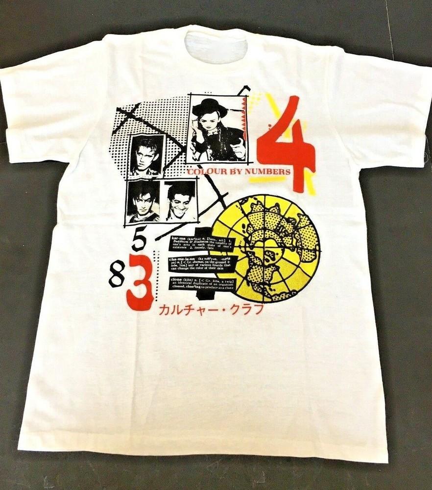 Colour By Number VTG Culture Club Boy George Shirt White Unisex S-5XL Unisex T-Shirt S