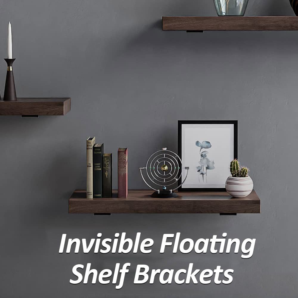 Thickened Floating Shelf Brackets Integrated Furniture Board Support Invisible L Bracke Home