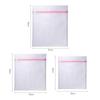 3Pcs/Set Mesh Laundry Bag Coarse Net Zippered Laundry Wash Bags Dirty Clothes Lingerie Cleaning Organizer Pouch Washing Machine
