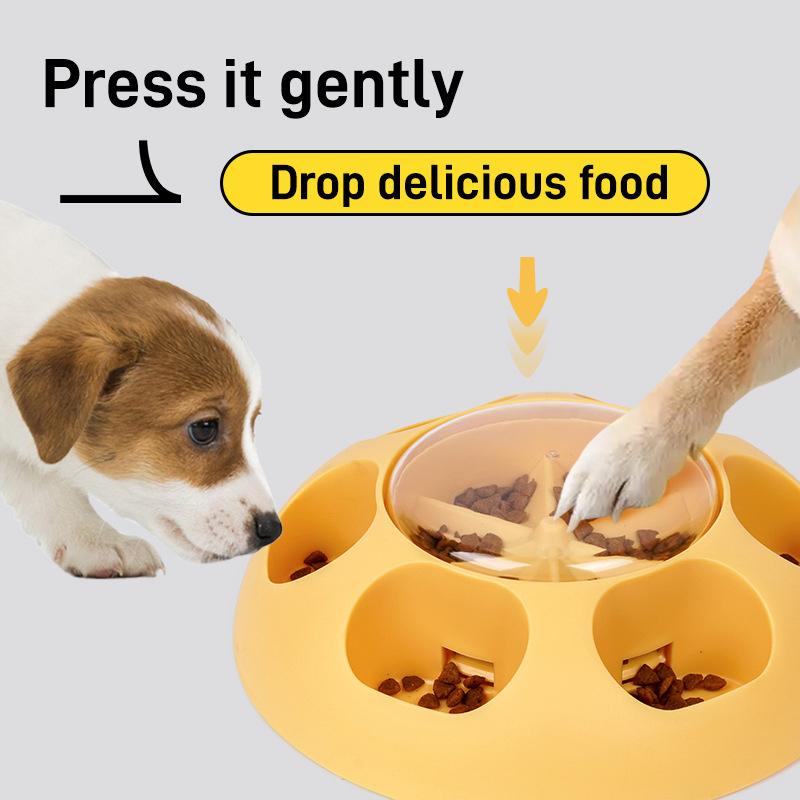 Pressure Food Leakage Dog Puzzle Toy Anti Slip Easy To Clean Safe Plastic Training Mental Pets Slow Feeder Interactive Dog Toys