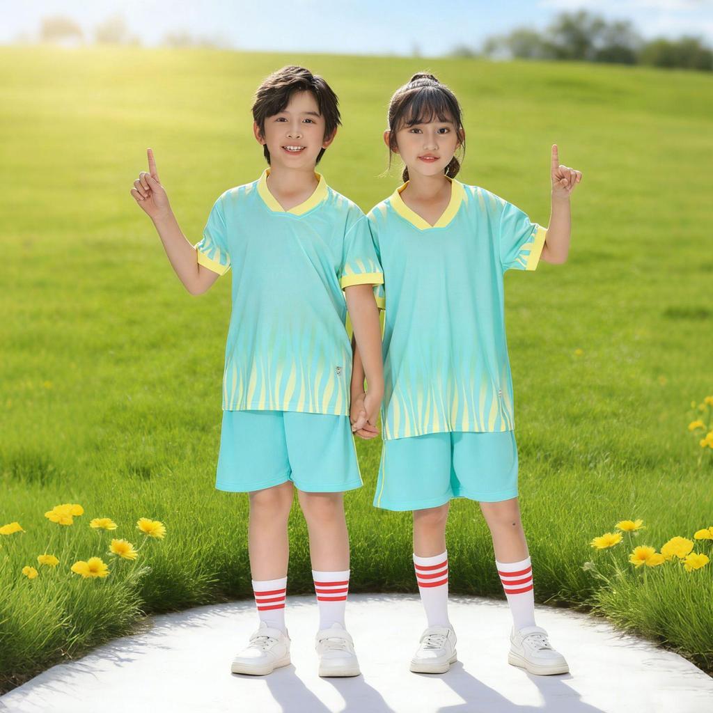 Kids' Quick-Dry Sportswear Set for Primary Students - Boys & Girls Badminton, Table Tennis, Volleyball, Team Uniform