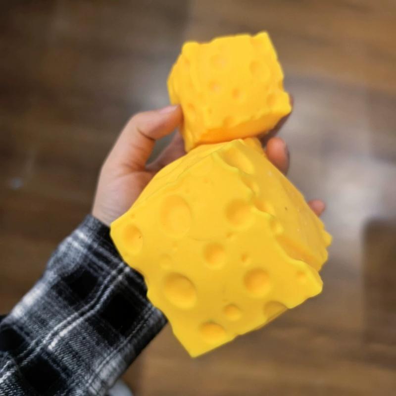 Giant Cheese Squeeze Toy Extra Large Size Cheese Squishy Fidget Toys Slow Rebound Shapeable Venting Ball