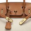Borsa a tracolla da donna in tela platino e pelle patchwork