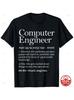Computer Engineering Unisex Casual 100% Cotton Summer Loose T-shirt Father & Son Floppy Disk Engineer T-Shirts Sport Daily Stre