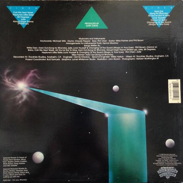 

LP Record WILLIE DEE Abrupt Edge XR22015 Rocshire Record 1983 US Rock Used