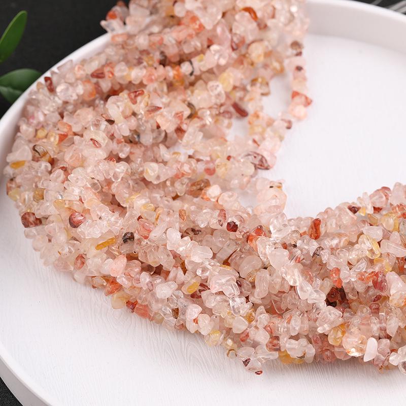 80cm Natürliche Amethyst Splitterkette - Poliert, Unregelmäßige Streifen für DIY Schmuck & Armbänder