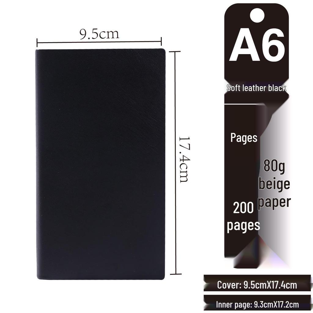 Korean Style Leather Cover Creative Diary Notebooks - Set of 5