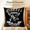 Band B-Bohse Onkelz Cushion Cover Natural Linen Organic Fabric Double-Sided Printing Sofa Home Decor Gift Pillow Case