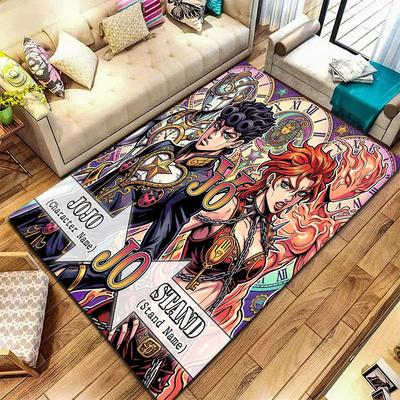 Dywanik Jojo's Bizarre Adventure do Salonu Sypialni Dekoracja Domowego Sofy Mata Podłogowa Antypoślizgowa dla Dzieci