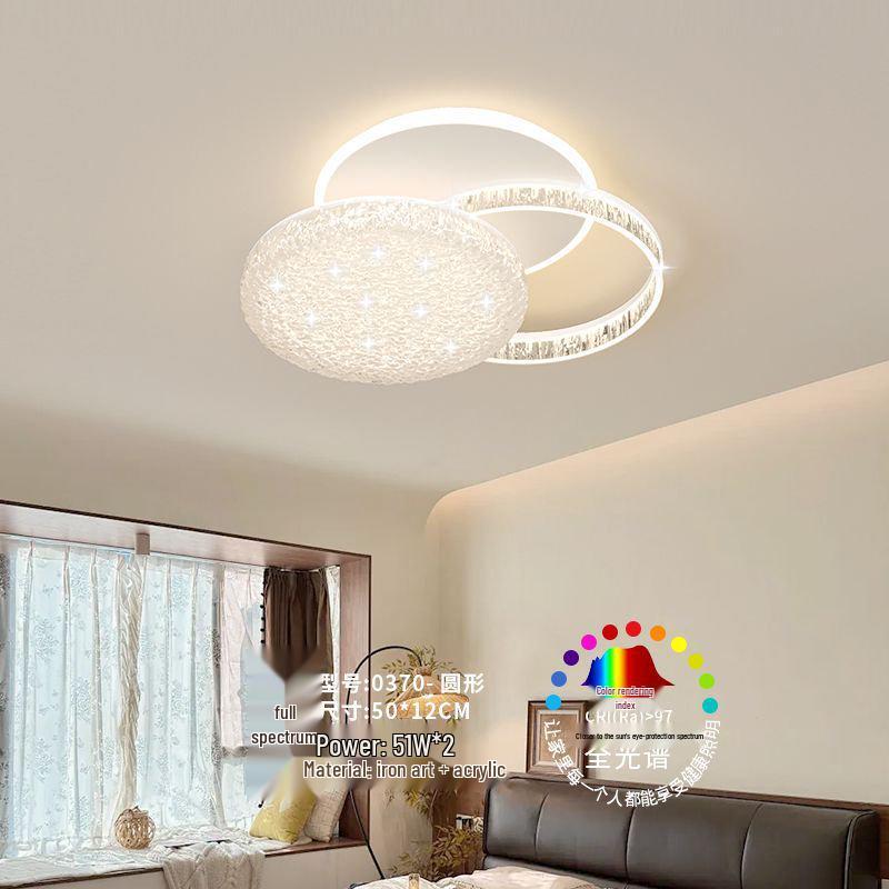 Pre-owned Retro Crystal Ceiling Light for Living Room, Dining, Study, or Bedroom