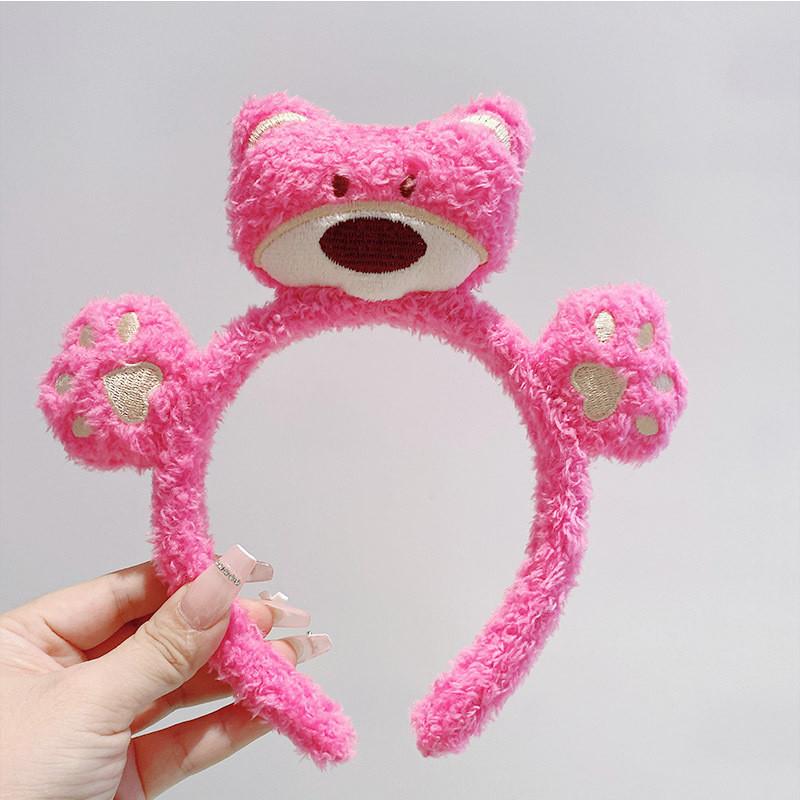 Korean Style Knit Hairband For Girls Cute Panda Handmade Hair Clip Cartoon Headwear