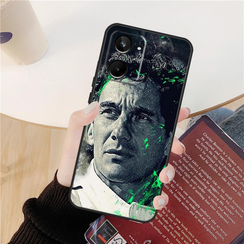 Racing Ayrton Senna Case For Realme C55 C75 C67 C61 C53 C51 C21Y C25S 10 11 12 13 14 Pro Plus GT 6T 6 5 GT7 Pro
