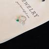 Stainless Steel Blue Rhinestone Stud Earrings for Women Delicate Sweet C-Shaped Cartilage Earrings Casual Versatile Jewelry Gift
