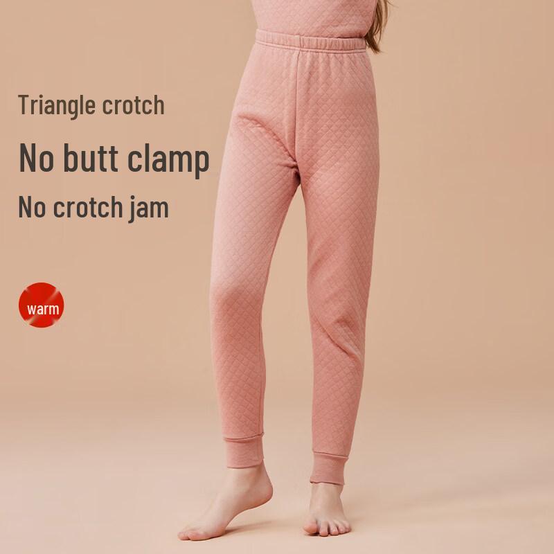 MaoRen Girls' Thickened Cotton Thermal Long Johns