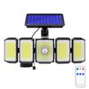 Solar Lights for Outdoor Use with Motion Sensor, 300 LEDs Super Bright with Remote, 3 Modes IP65 Waterproof for Garden