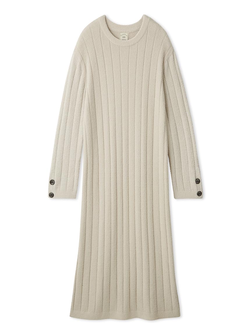 

Gelato Pique Hot Smoothy Wide Rib Dress PWNO245134 BEG Women s