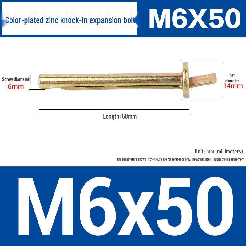 M6 Hammer-In Dübel Spreizdübel für Zementwände