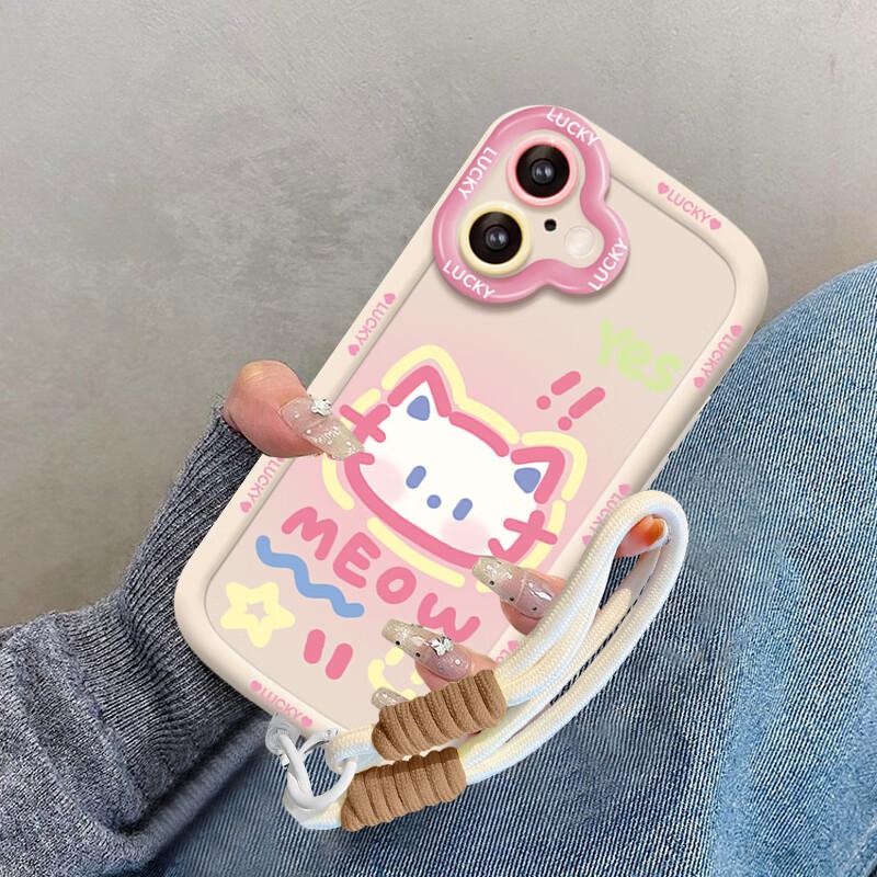 17 Phone Case iPhone 17 High-end Full Coverage Lens Anti-drop Soft Internet Celebrity Creative Male and Female Protective Cartoon Cute Cat wi