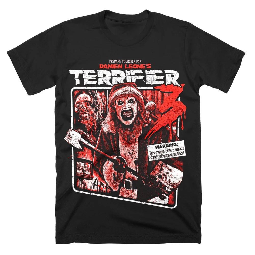 NEW! Terifier 3 Halloween Character Graphic Spooky Horror Shir Gift XL