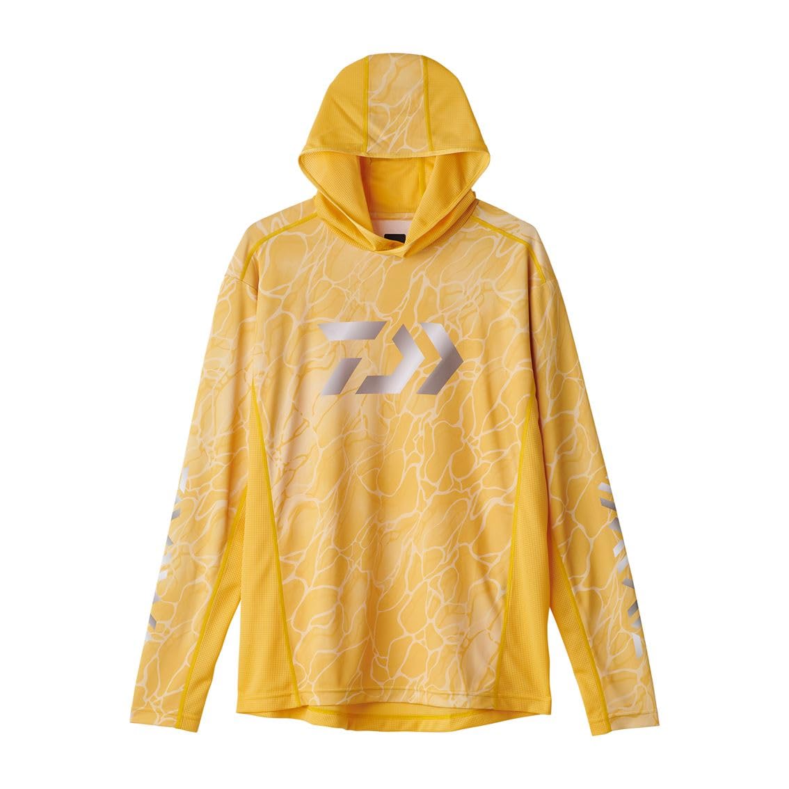 Daiwa Hoodie Game Shirt 25DE-3725 Tide Yellow, Medium