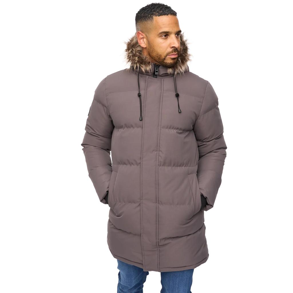 Bewley & Ritch Mens Northbrook Wet Look Padded Jacket