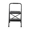 VEVOR 2 Step Ladder, Folding Step Stool with Wide Anti-Slip Pedal and Comfort Handgrip, Lightweight 272 kg Capacity Portable Steel Ladder
