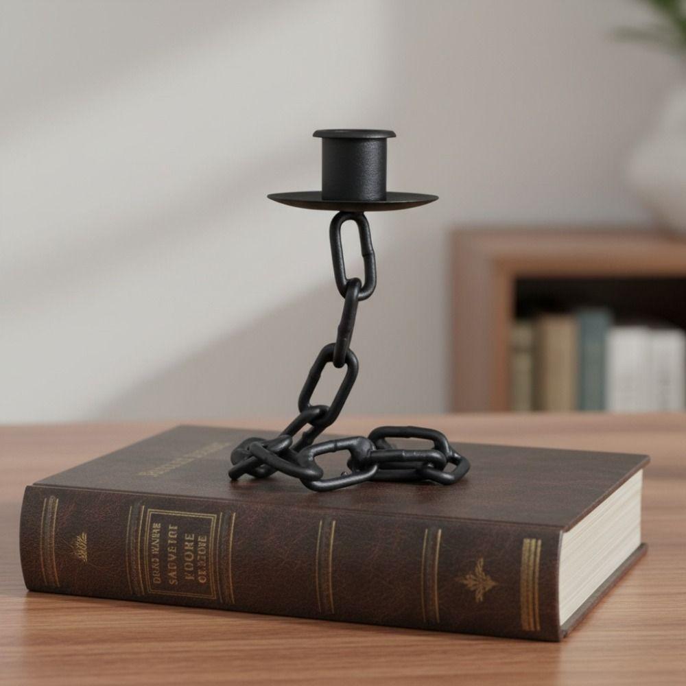 Vintage Dark Style Candle Holder Gothic Dinning Table Centerpiece  Bedside