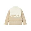 New FILA Down Jacket Winter Unisex Birch Wood Color F11U249903F-LK