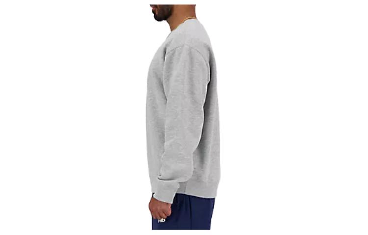 Men's Sweatshirt New Balance Sport Essentials Fleece Crew Sweatshirt Men's Gray