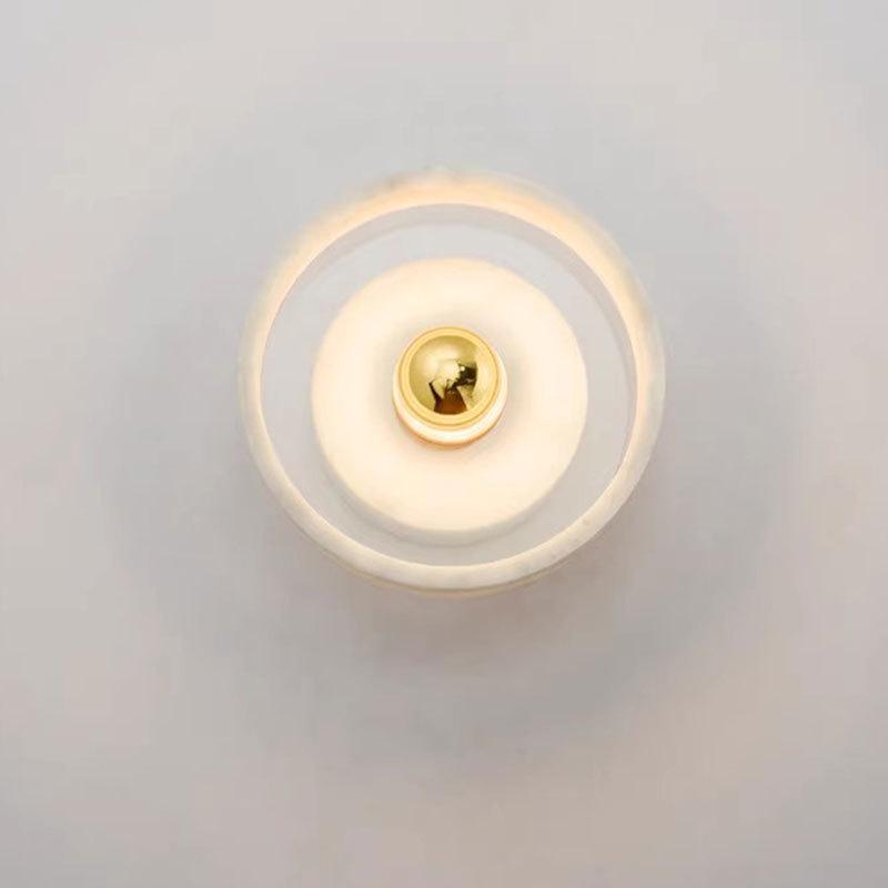 Nordic Minimalist Marble Wall Lamp - Modern Designer Light for Coffee Shops, Restaurants, Corridors, and Aisles.