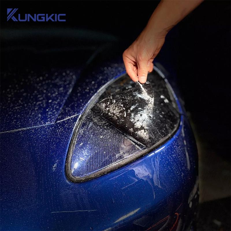 For Ford F-150 Lightning -2025 F150 Smoked Black Clear Car Headlight TPU PPF Kit Gloss Protection Film Sticker Accessories