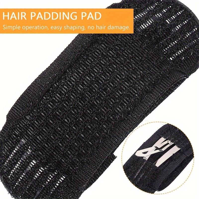 Elegant 2-Piece Set Invisible Hair Volume Boost Clips - Vintage Style, Oval Shape with Hollow Design for Women & Girls