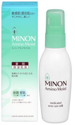Amino Moist Liečivé mlieko na starostlivosť o akné so vzorkom 100 g Hydratačná emulzia Predchádza drsnej pokožke a akné [Citlivá pokožka/zmiešaná pokožka]