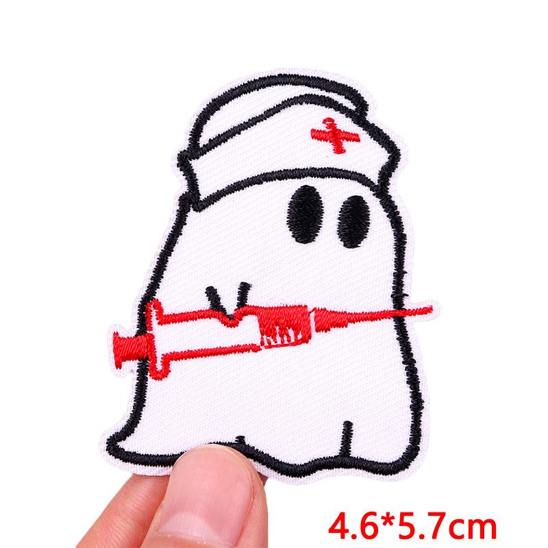Cartoon Animal Emnroidery Sew Patch Cat Frog Embroidered Patch Iron On Patches For Clothing Hats Backpack Jeans Sew Bagdes DIY