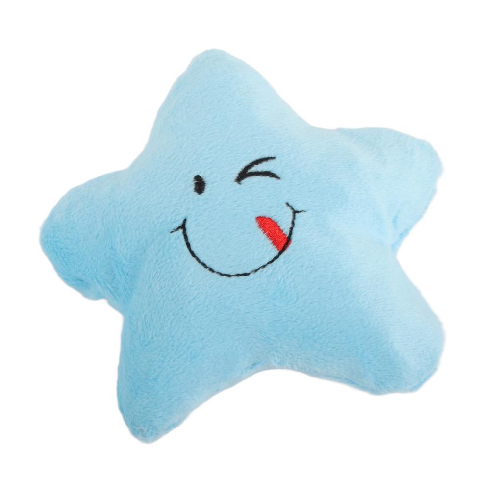 Plush Pet Toy Bite Resistant Boredom Relief Teeth Grinding Cute Star Shape Stuffed Dog Chew Toy for
