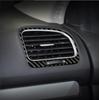 Kolfiber Interiör Luftutsläpp Trim för 08-12 VW Golf 6