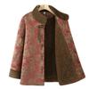 Winter Cotton-padded Clothes, Elderly Women's Stand-up Collar, Large-size Jacket, Warm New Velvet and Thickened Cotton Clothes