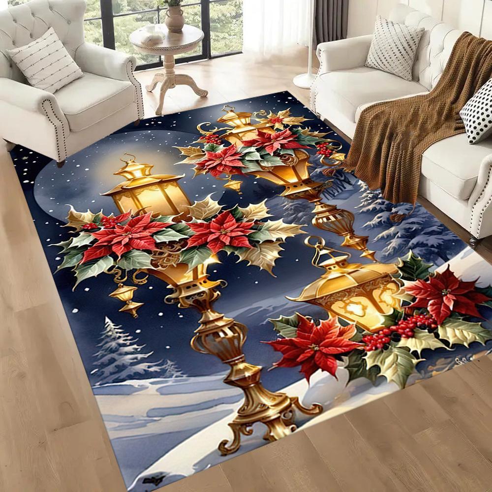 Christmas 101 Floor Rug Office Rug Design for Bedrooms Kitchen Playrooms Foyer Antislip Carpet Decorate Offices Birthday/Christmas Gift