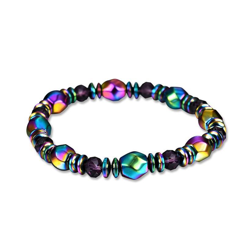 Colored Magnetic Energy Bracelet For Man Health Care Therapy Slim The Body Irregular Natural Stone Bracelets Gifts For Friend