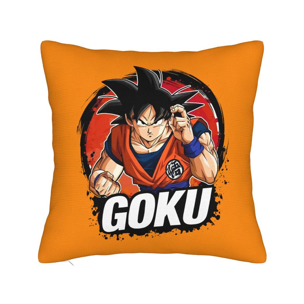 Anime Dragon Ball Square Pillow Cases Cushion Cover Funny Zippered Decor Pillowcase for Bed 4545cm