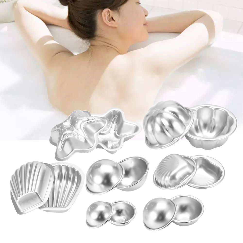 Handgjorda Badbombsformar i Aluminiumlegering Bubblande Hantverk DIY Kakformverktyg