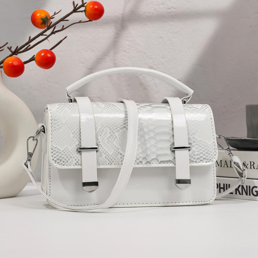 Luxury Vintage Women'S Serpentine Pattern Handbag Fashion Small Capacity Tote Bag Ladies PU Leather Business Crossbody Shoulder Bags For Female