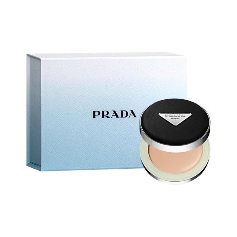 Prada воздушная подушка 2026 Новогодний лимитированный нейлоновый чистый синий подарочная коробка для макияжа, стойкий консилер, жидкая тональная основа #LN10 натуральный светлый тон кожи синий
