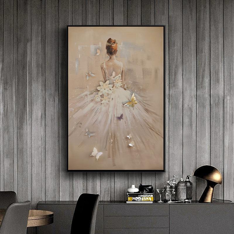 Fashion Ballet Dancer Canvas Painting Ballerina Printings Girls Posters Picture Figure Painting Wall Art Modern Home Decoration