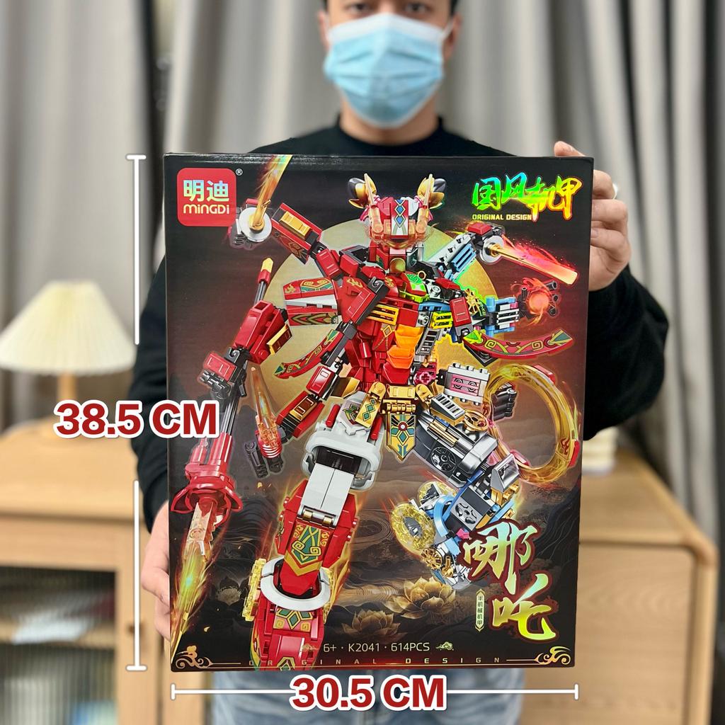 Boy Building Block Compatible Building Block Qitian Sage Wukong Mecha Building Block Ornament Educational Toy