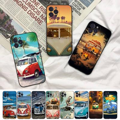 Combi Van Surf Handyhülle für iPhone 8 7 6 6s Plus X Se 2020 Xr Xs 14 11 12 13 Mini Pro Max Handyhülle