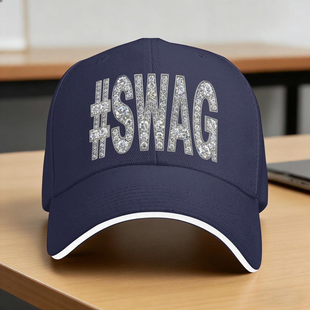 #Swag Baseball Cap Running Hippie Sunscreen Trucker Hat Female Male Fashion Design Baseball Caps
