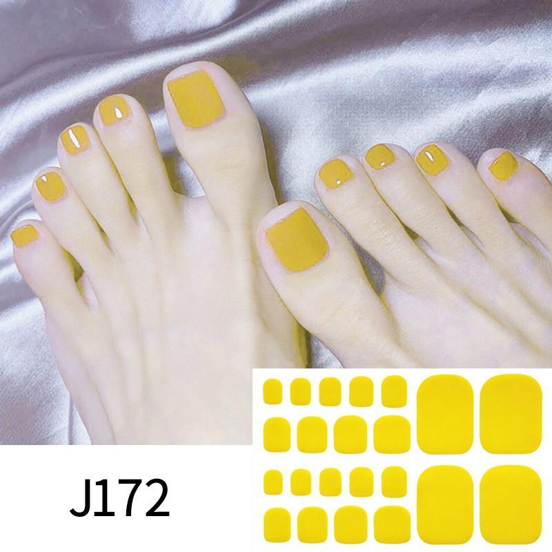 Solid-color Toenail Stickers, Macarons, Full-toe Toenail Stickers, Mixed Nail Plates, Starry Nail Art